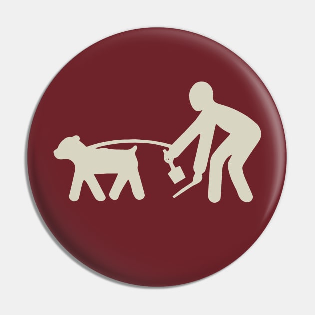 Clean Up After Your Dog Pin by BuzzBenson