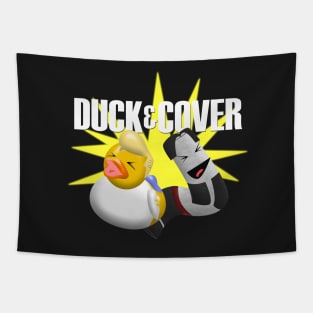 Duck and Cover Rock Band Tapestry