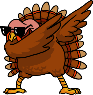 Dabbing Turkey Shirt Funny Thanksgiving Turkey Costume Shirt Magnet