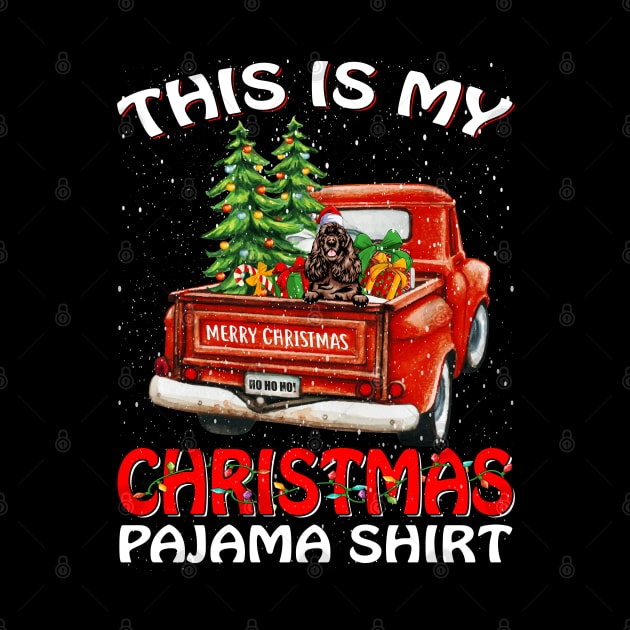 This Is My Christmas Pajama Shirt Cocker Spaniel Truck Tree by intelus