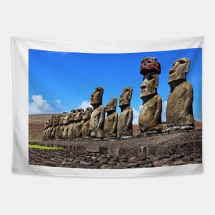 Tongariki Site - Rapa Nui - Easter Island Tapestry