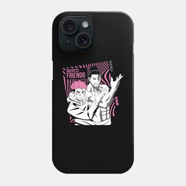 Besto Friendo Anime Fanart Phone Case by Planet of Tees