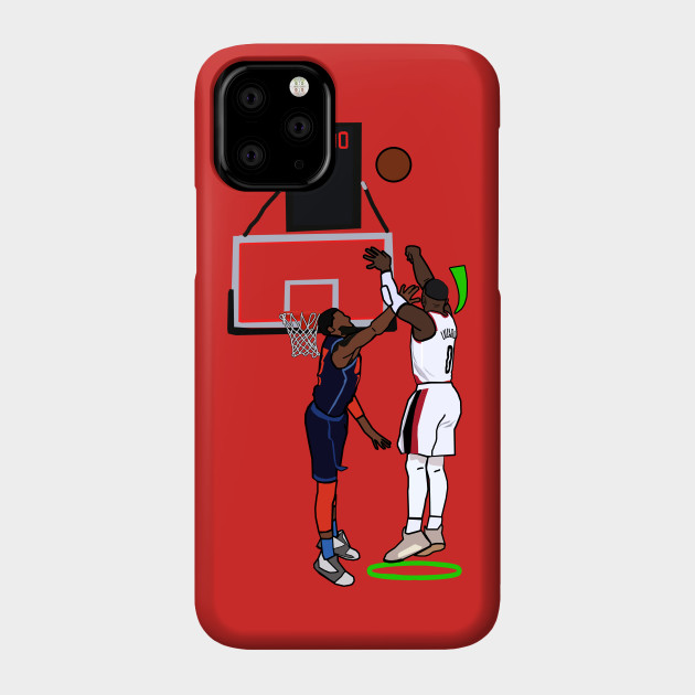 Damian Lillard Hits A Green Light Over Paul George Ftw Nba