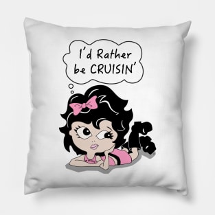 Car Cruiser Cartoon, Hot Rod Hottie, Morrissey OC Pillow