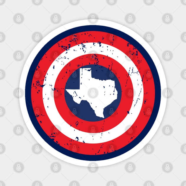 Texas, Texas Star, texas Design, Captian America Magnet by TheShirtGypsy