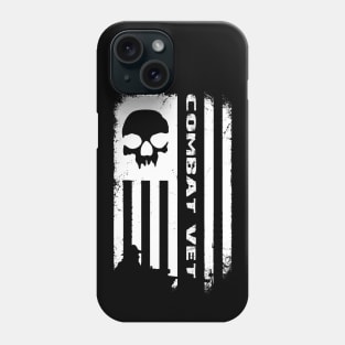 Skull Combat Veteran Flag Phone Case