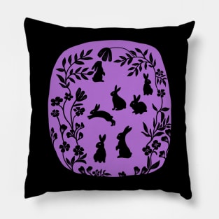 Rabbits in the wood Pillow