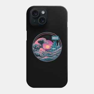 The Great Retro hokusai Wave Phone Case