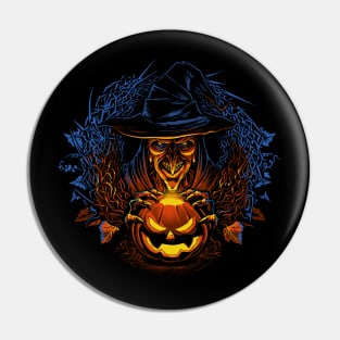 Halloween Wreath Pin