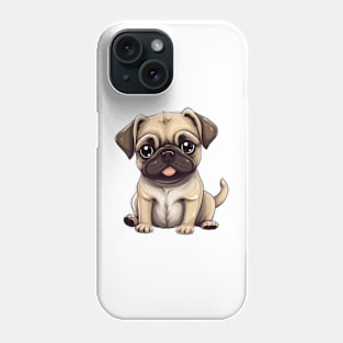 Cute Cartoon Pug Puppy Dog Phone Case
