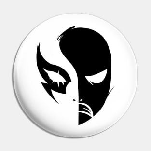 Angry Mask - Black Pin