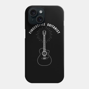 Fingerstyle Guitarist Acoustic Guitar Outline Phone Case