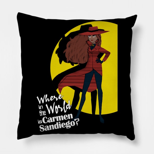 Where in the World is...? Pillow by ManuLuce