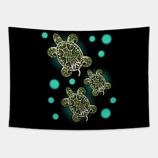 Ocean Wildlife Tropical Sea Turtles Tapestry