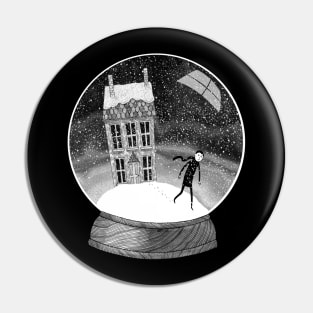 The Boy in the Snow Globe Pin