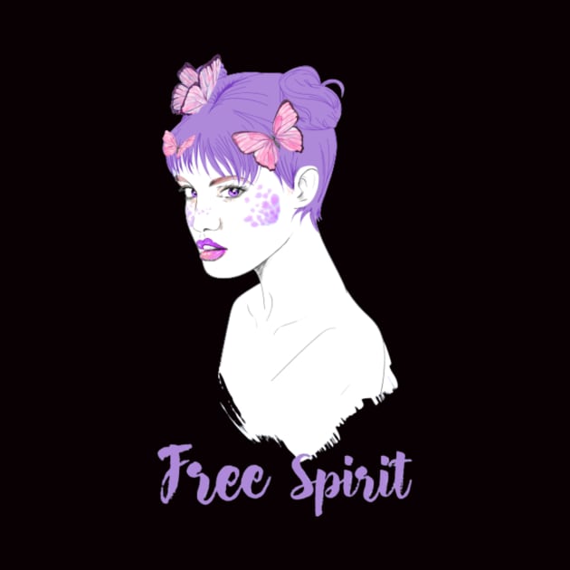 Free Spirit Purple Girl by Calmavibes