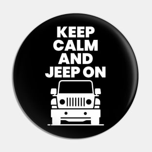 Keep calm and jeep on! Pin