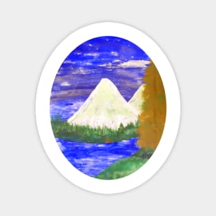 Landscape Oval Magnet