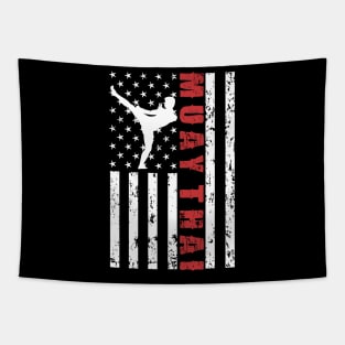 Muay Thai American Flag - US Sports Tapestry