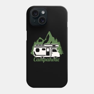 camping in hippie van Phone Case