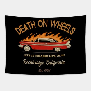 Death On Wheels Christine Tapestry