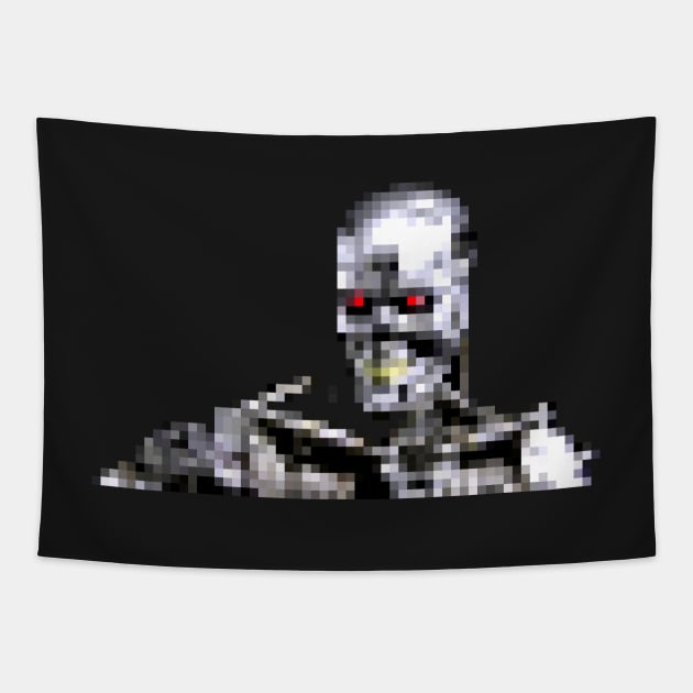 Robot face 02 Tapestry by AdiDsgn