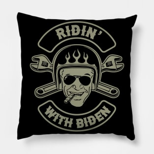 Ridin' With Biden Motorcycle Biker Club - Biden 2020 Pillow
