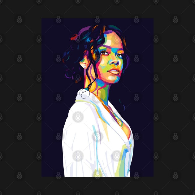 Rihanna Pop Art by SiksisArt