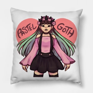 Pastel goth Pillow