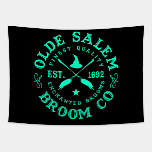 Wiccan Occult Witchcraft Salem Broom Company Tapestry