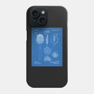 Ophthalmoscope Patent - Optometrist Eye Doctors Office Art - Blueprint Phone Case