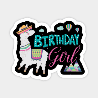 Birthday Girl Llama Magnet