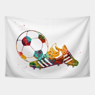 Soccer Art Tapestry