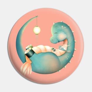 Sushi Dinosaur Pin