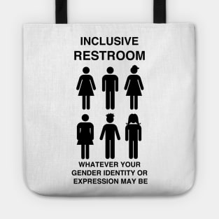 Inclusive Restroom Sign Tote