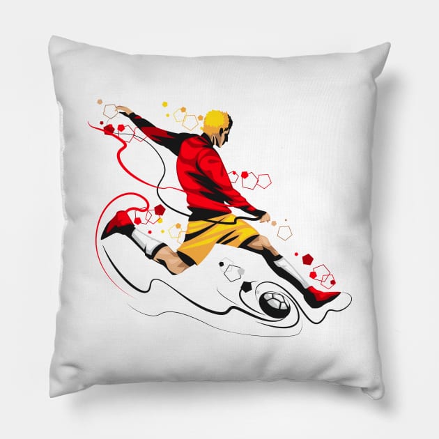 Soccer Player Pillow by Mako Design 