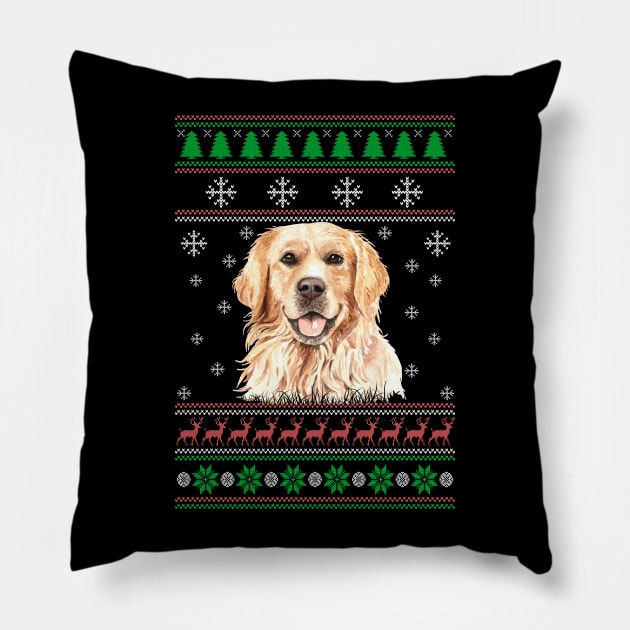 Golden Retriever Ugly Christmas Sweater Funny Dog Lover Owner