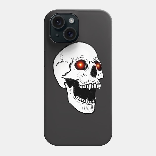 Screaming skull Phone Case by Sprinkles of Doom 