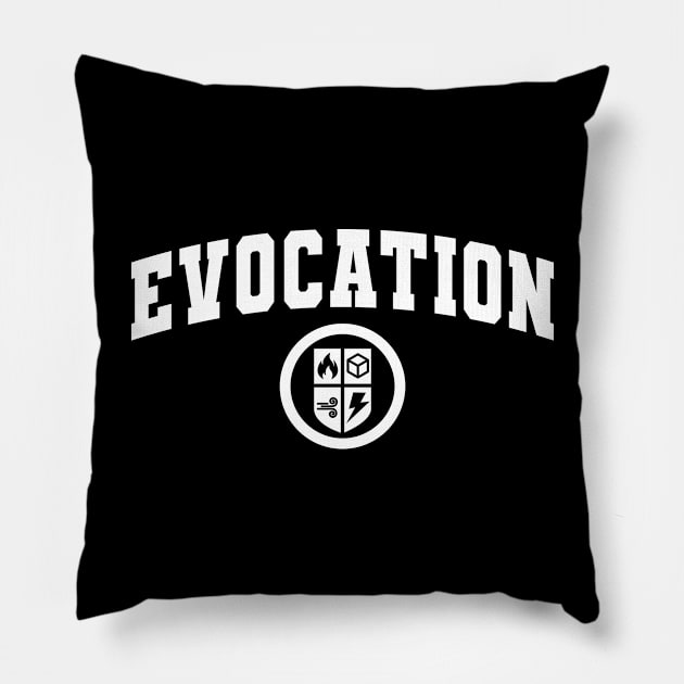 DnD Magic School Evocation Pillow by DnlDesigns