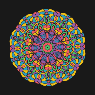Colorful Mandala Pattern T-Shirt
