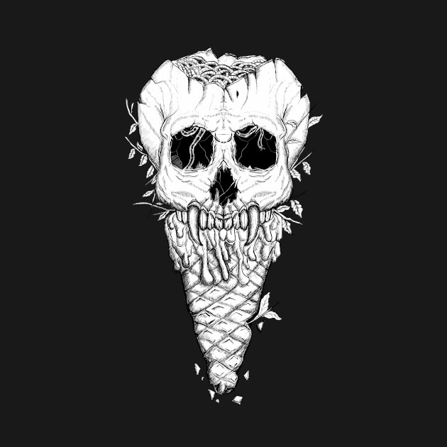 skull ice cream by Krib_creative