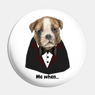 Elegant puppy Pin