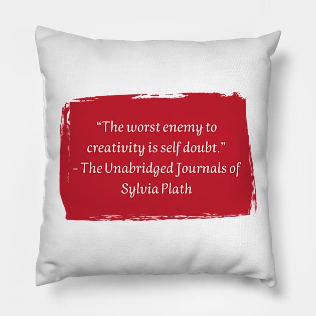 Sylvia Plath Pillow by HappyBird