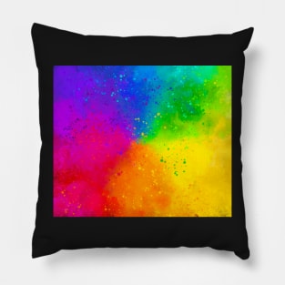 Painted Color Wheel Pillow