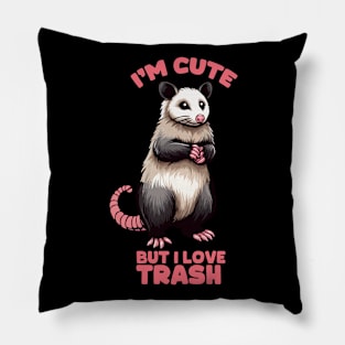 cute possum quote Pillow