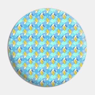 Banana Stars Scalloped Pattern Pin