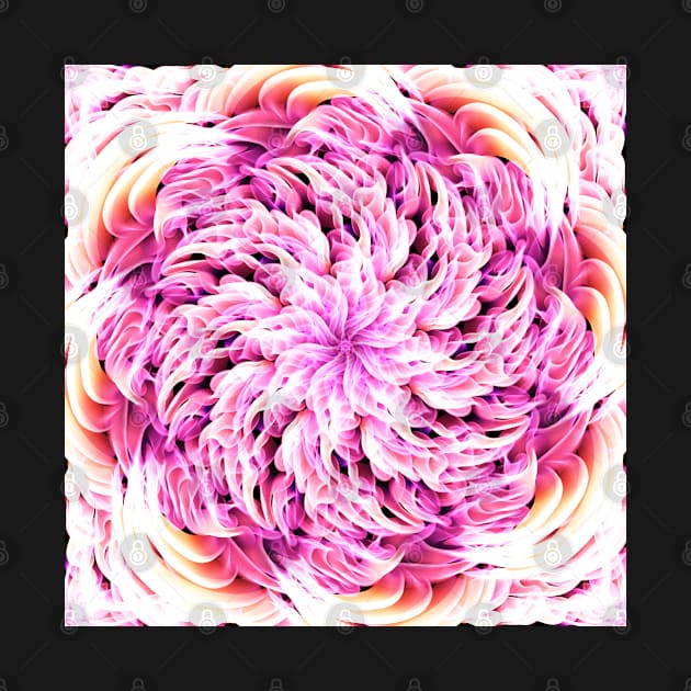 Neon Floral Mandala by Kcinnik