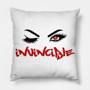 Invincible (Red Eye) | Motivation Pillow