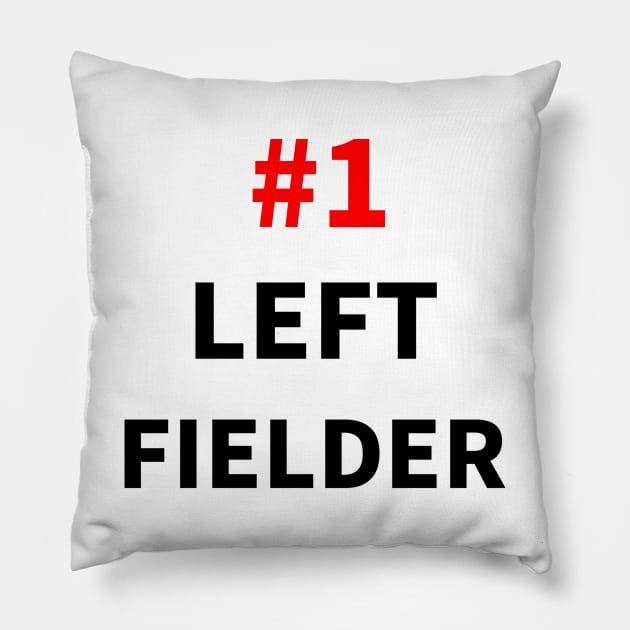 number one left fielder Pillow by NumberOneEverything