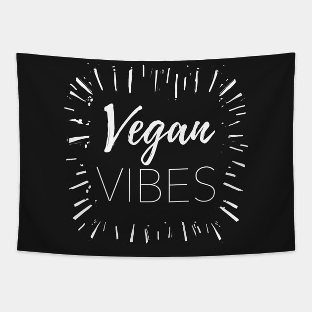 Vegan Vibes Tapestry by IllustratedActivist